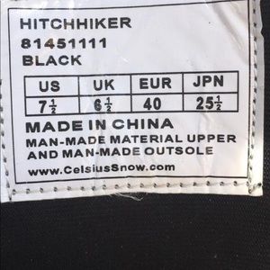 Celsius Snowboard boots mens 7.5 womens 10